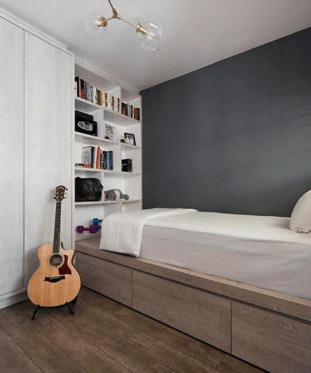 榻榻米床 單人床 床連櫃 組合櫃 書櫃 趟門衣櫃 收納櫃 訂做 6004