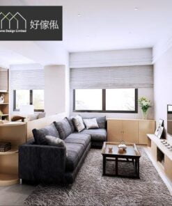 客廳設計 開放式 電視櫃 收納櫃 電腦枱 電腦桌 裝飾櫃 訂做傢俬