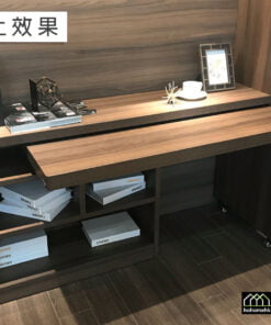 創意90度旋轉推拉書桌導軌 廚櫃書櫃也能使用，適合應用在訂造梳妝台及伸縮枱或其他由我們設計師建議的訂造傢俬之上
