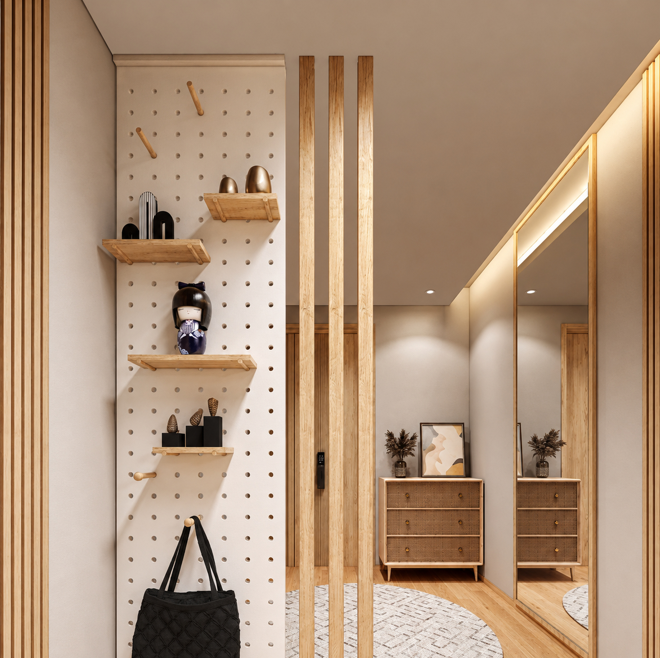 2. 用屏風做間隔