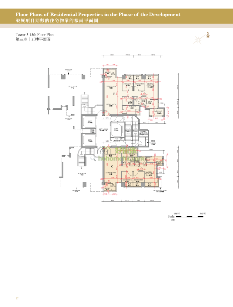 御龍山 THE PALAZZO 第二期 第3座 平面圖