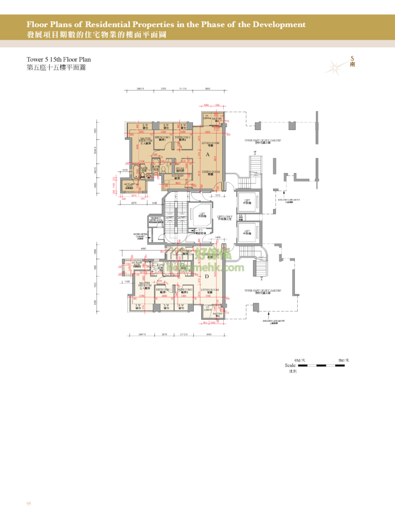 御龍山 THE PALAZZO 第二期 第5座 平面圖