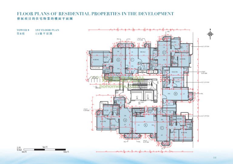藍塘傲 ALTO RESIDENCES 8座 平面圖