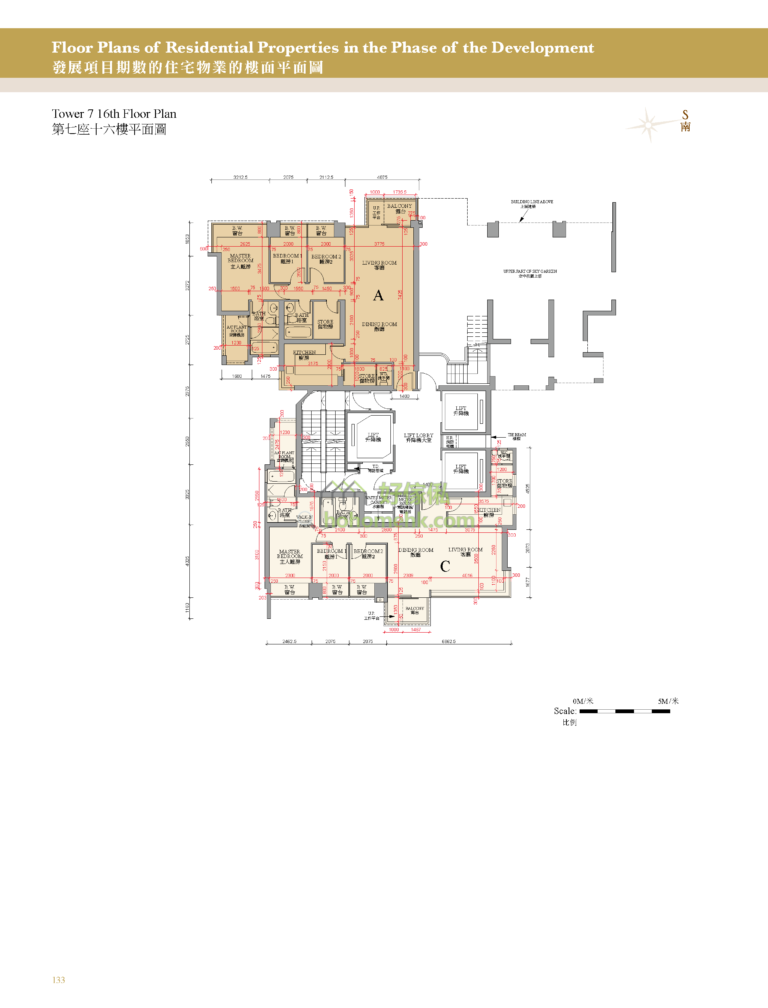 御龍山 THE PALAZZO 第二期 第7座 平面圖