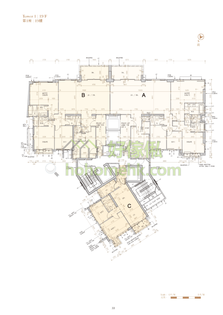 ST. GEORGE'S MANSIONS 1座 平面圖
