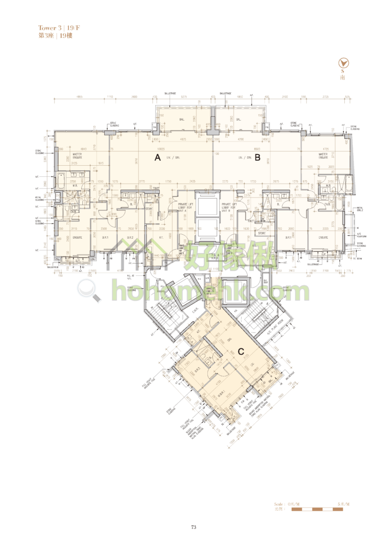 ST. GEORGE'S MANSIONS 3座 平面圖