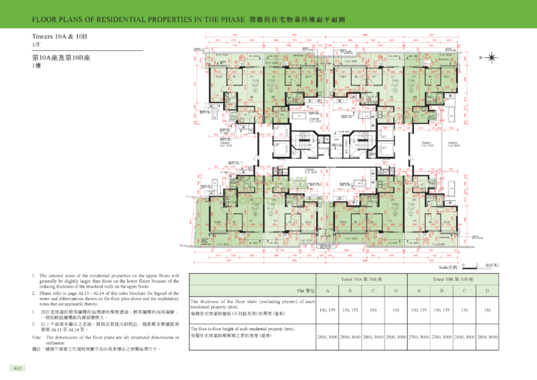 峻巒發展項目 PARK VISTA DEVELOPMENT 1A期 10座 平面圖