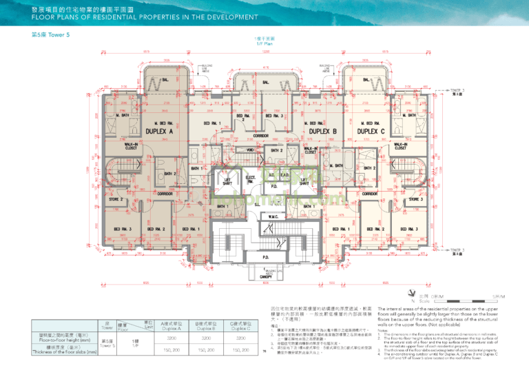 澐瀚 LE CAP 5座 平面圖