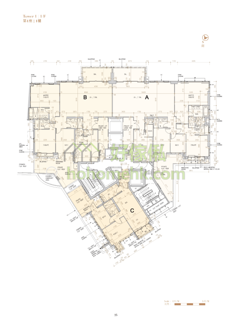 ST. GEORGE'S MANSIONS 1座 平面圖