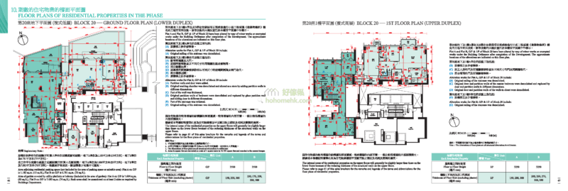 迎海 DOUBLE COVE 20座 平面圖