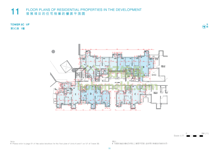逸瓏灣8 MAYFAIR BY THE SEA 8 3C座 平面圖