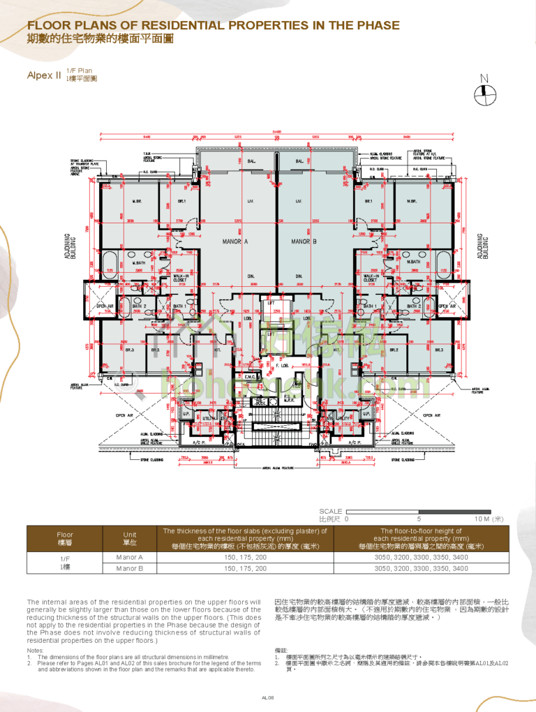 CENTRAL PEAK 1期 ALPEX 2 平面圖