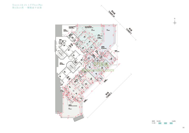 THE PARKSIDE 2座 平面圖