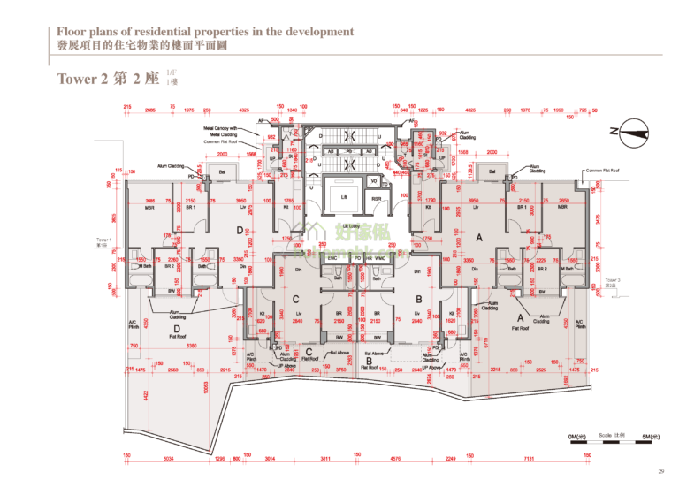 蔚林 THE WOODSIDE 2座 平面圖