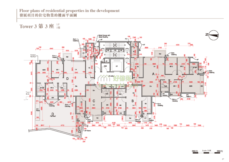 蔚林 THE WOODSIDE 3座 平面圖