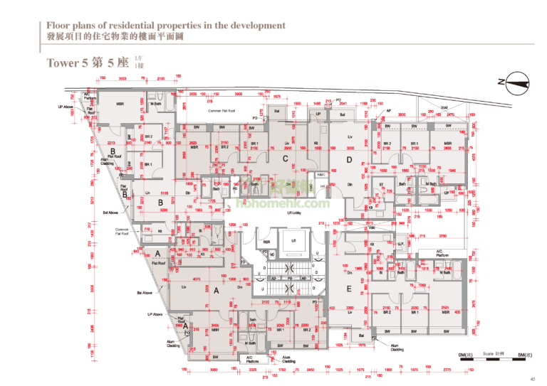蔚林 THE WOODSIDE 5座 平面圖