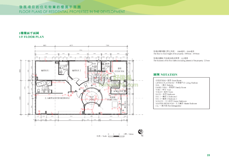 翠瓏 LUX HABITAT 平面圖