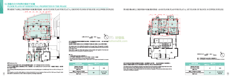 迎海 DOUBLE COVE 18座 平面圖