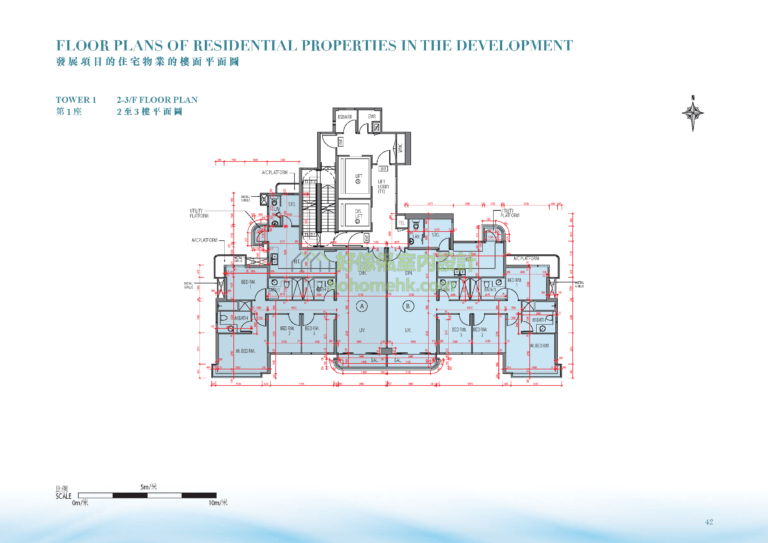 藍塘傲 ALTO RESIDENCES 1座 平面圖
