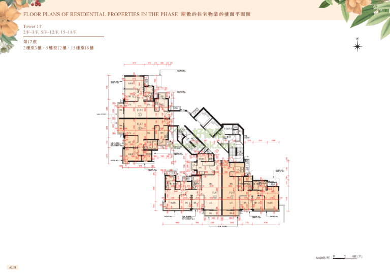 峻巒發展項目 PARK VISTA DEVELOPMENT 2A期 17座 平面圖