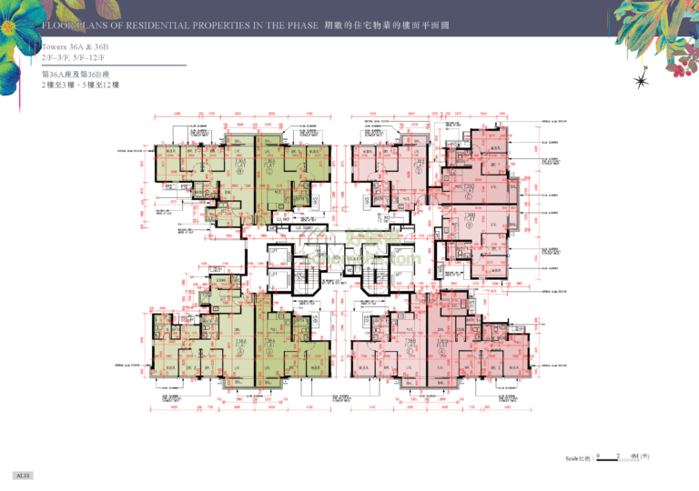 峻巒發展項目 PARK VISTA DEVELOPMENT 2C期 36座 平面圖