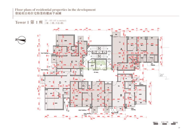 蔚林 THE WOODSIDE 1座 平面圖