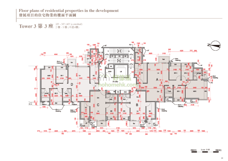 蔚林 THE WOODSIDE 3座 平面圖
