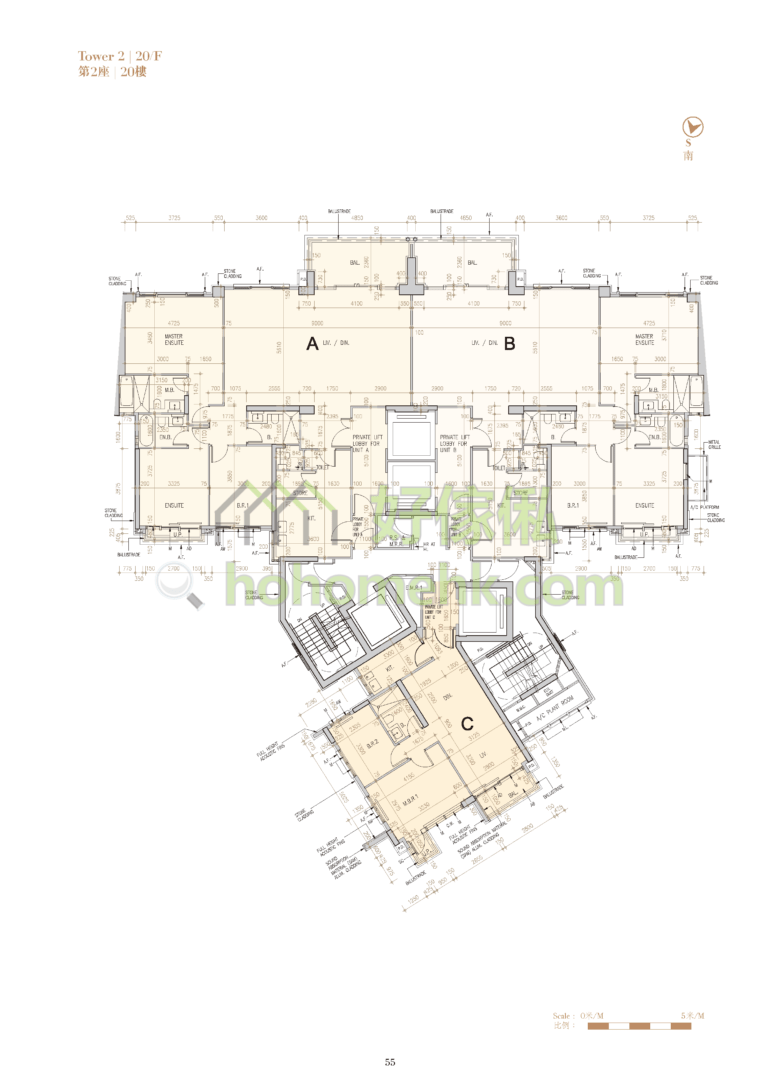 ST. GEORGE'S MANSIONS 2座 平面圖