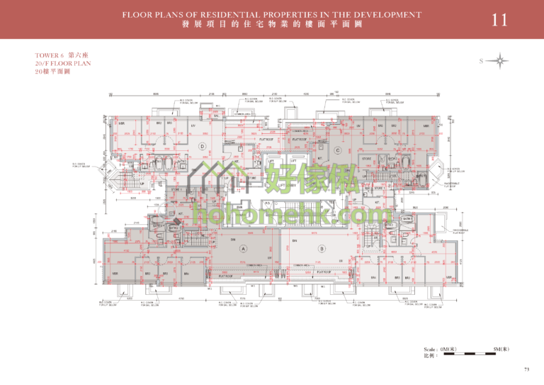 帝景灣 CORINTHIA BY THE SEA 6座 平面圖