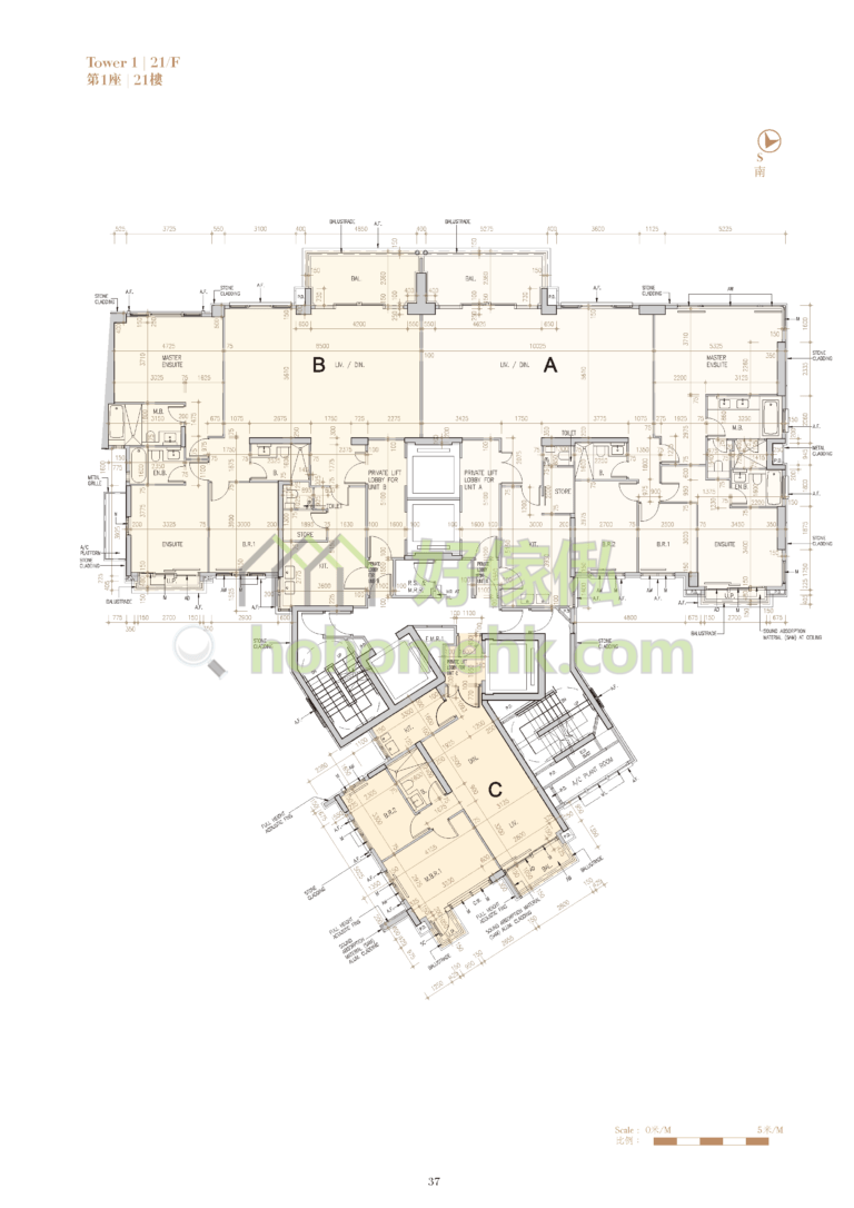 ST. GEORGE'S MANSIONS 1座 平面圖