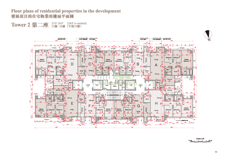 溱柏 PARK SIGNATURE 2座 平面圖