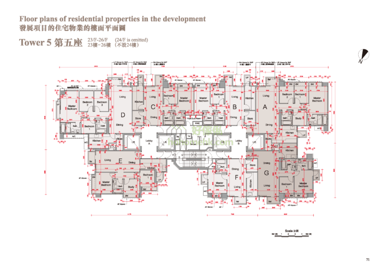 溱柏 PARK SIGNATURE 5座 平面圖