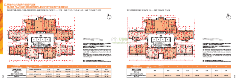迎海 DOUBLE COVE 23座 平面圖