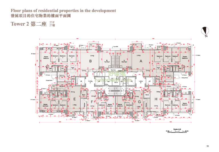 溱柏 PARK SIGNATURE 2座 平面圖