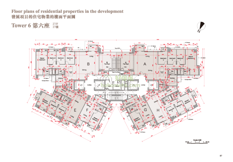 溱柏 PARK SIGNATURE 6座 平面圖