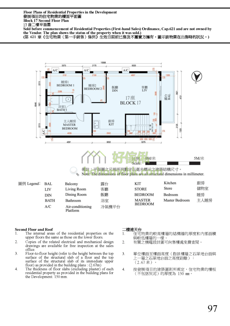 富逸天峰 SKY BLUE 17座 平面圖