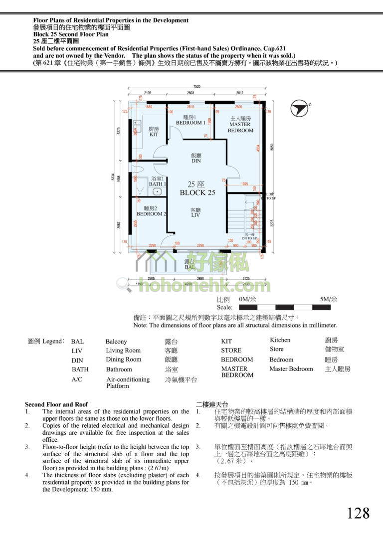 富逸天峰 SKY BLUE 25座 平面圖