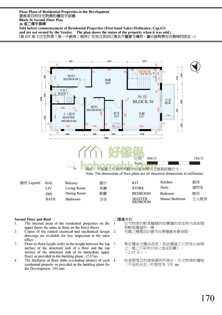 富逸天峰 SKY BLUE 36座 平面圖