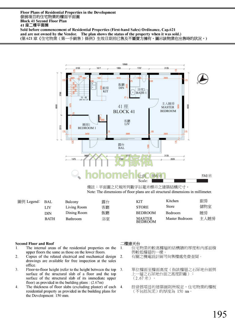 富逸天峰 SKY BLUE 41座 平面圖