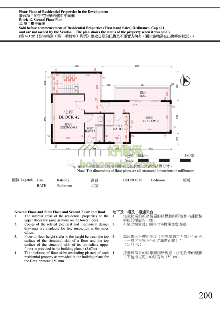 富逸天峰 SKY BLUE 42座 平面圖