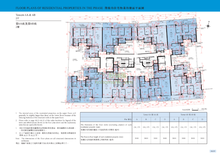 峻巒發展項目 PARK VISTA DEVELOPMENT 1B期 6座 平面圖