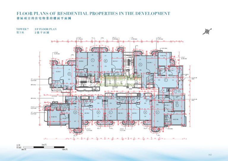 藍塘傲 ALTO RESIDENCES 7座 平面圖