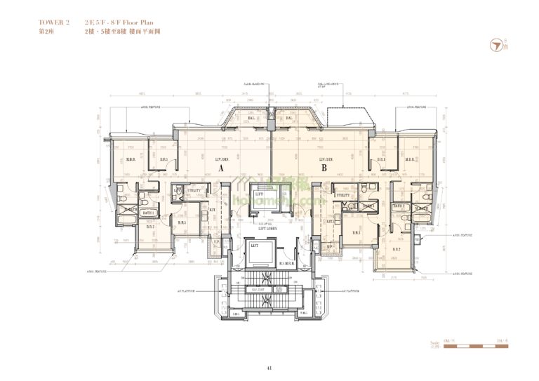SILVERSANDS 2座 平面圖