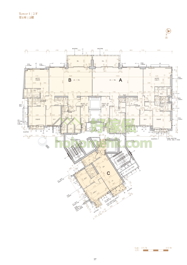 ST. GEORGE'S MANSIONS 1座 平面圖