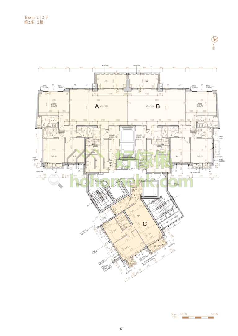 ST. GEORGE'S MANSIONS 2座 平面圖