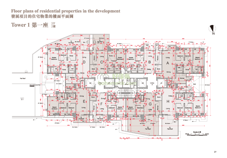溱柏 PARK SIGNATURE 1座 平面圖