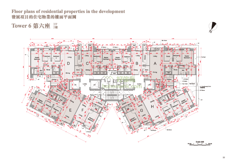 溱柏 PARK SIGNATURE 6座 平面圖