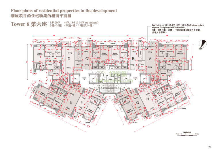 溱柏 PARK SIGNATURE 6座 平面圖
