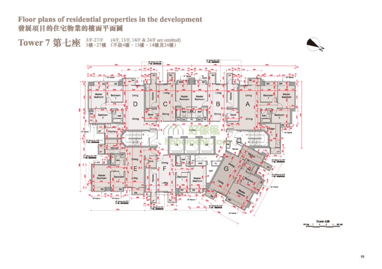 溱柏 PARK SIGNATURE 7座 平面圖