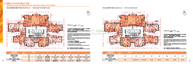 迎海 DOUBLE COVE 22座 平面圖